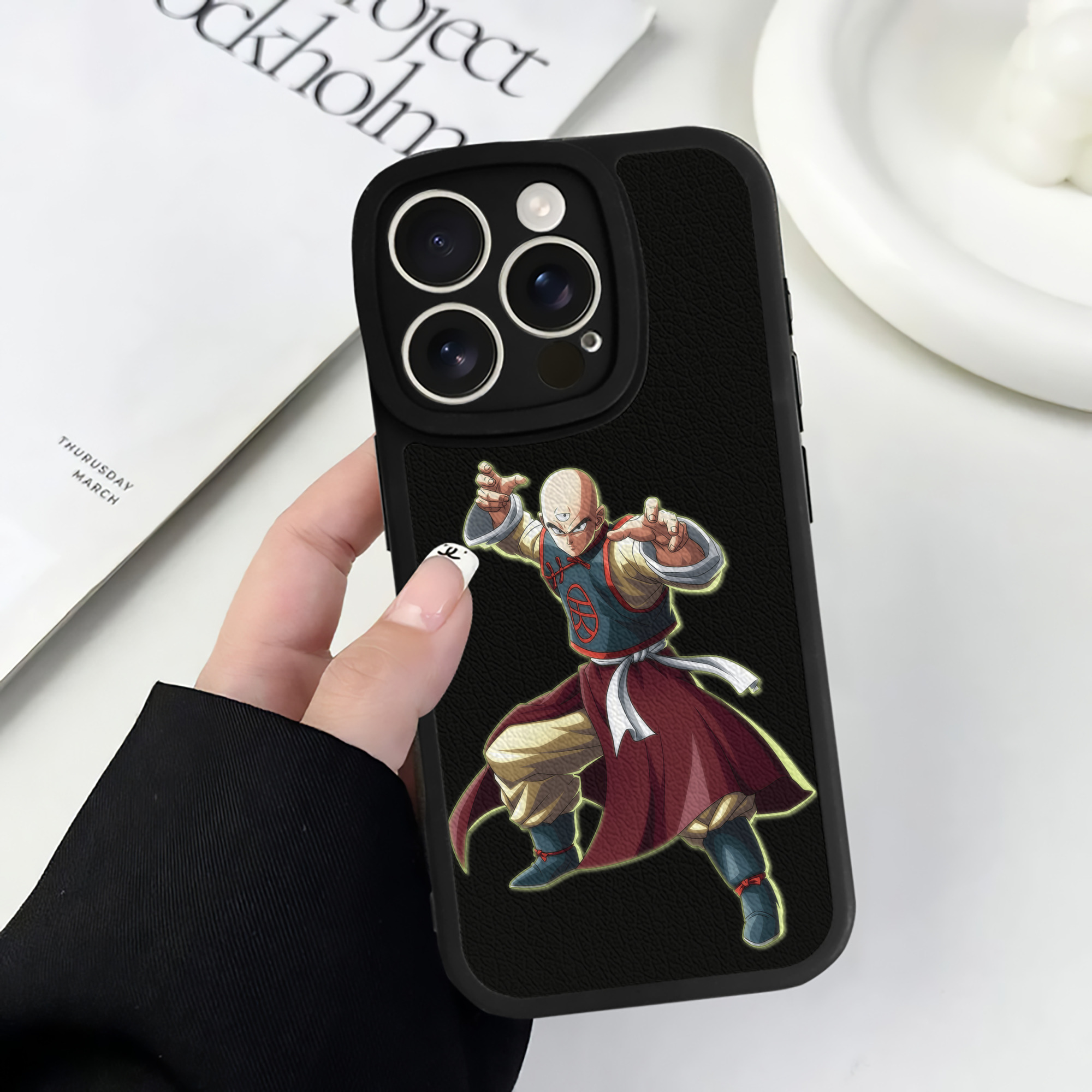 （画像用） ドラゴンボール DRAGON BALL 【iPhone 16シリーズ対応】シリコンスマホケース（レザー調） 材質：シリコン